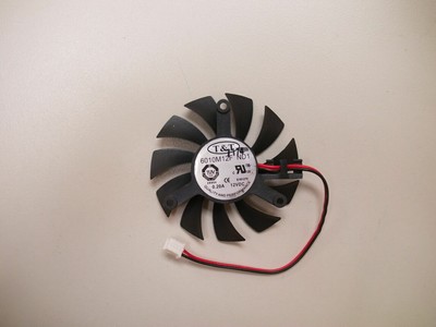 Cooler Fan For ATI NVIDIA Video Card T&T 6010M12F ND1 55mm 2 Pin DC 12V 0.20A