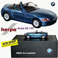 Bmw Z4 Roadster 2002-09 E85 Maledivenblau Metallic 1:87 Herpa Bmw-Werbemodell
