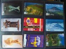 9 Expired Prepaid Phone International Calling Cards & Public Phone, Israel (D14)