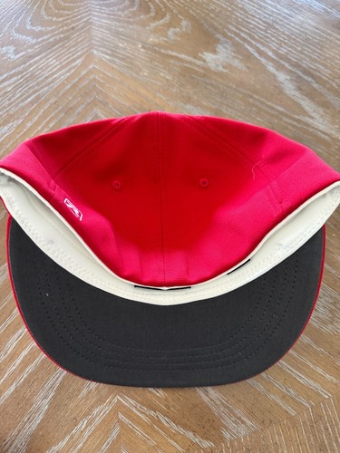 Richardson red and white hat with LG logo flexfit size small/med NWT - Picture 3 of 6