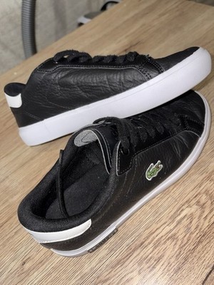 Lacoste Damen Sneaker Leder schwarz/weiß - Größe 37 - guter Zustand klassisches Modell