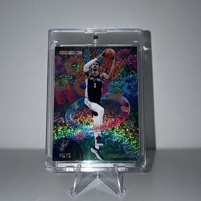 2025-26 NBA Hoops Victor Wembanyama Bounce House Green Pixel Burst #/75 SSP