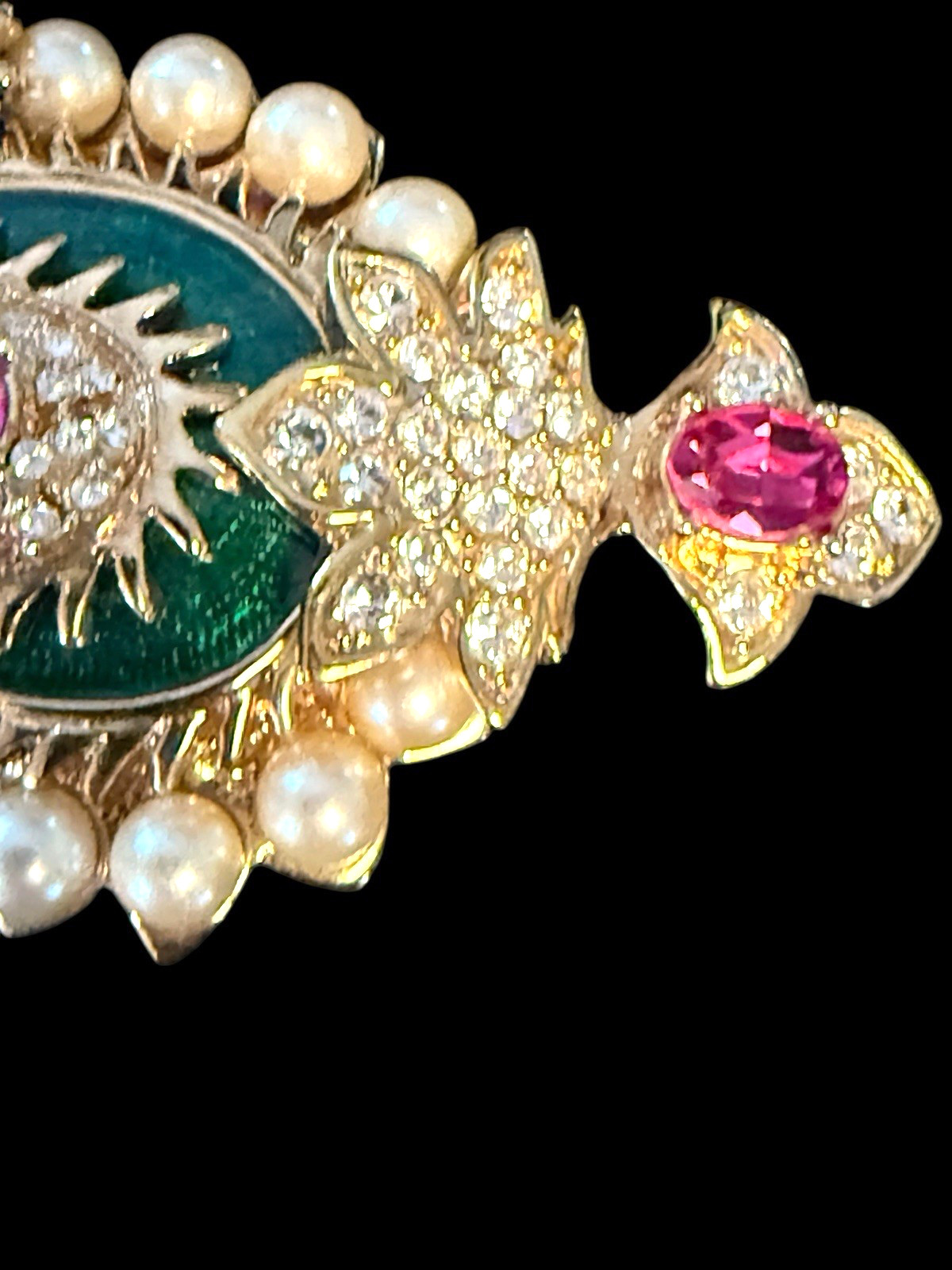 Kenneth Jay Lane Maharani Paisley Brooch KJL Pais… - image 5