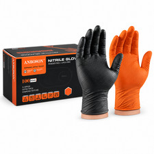 10 Mil Nitrile Gloves 100 Count Heavy Duty Di...