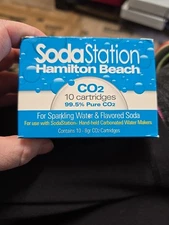Hamilton Beach SodaStation CO2 Cartridges New For Sparkling Water & Soda