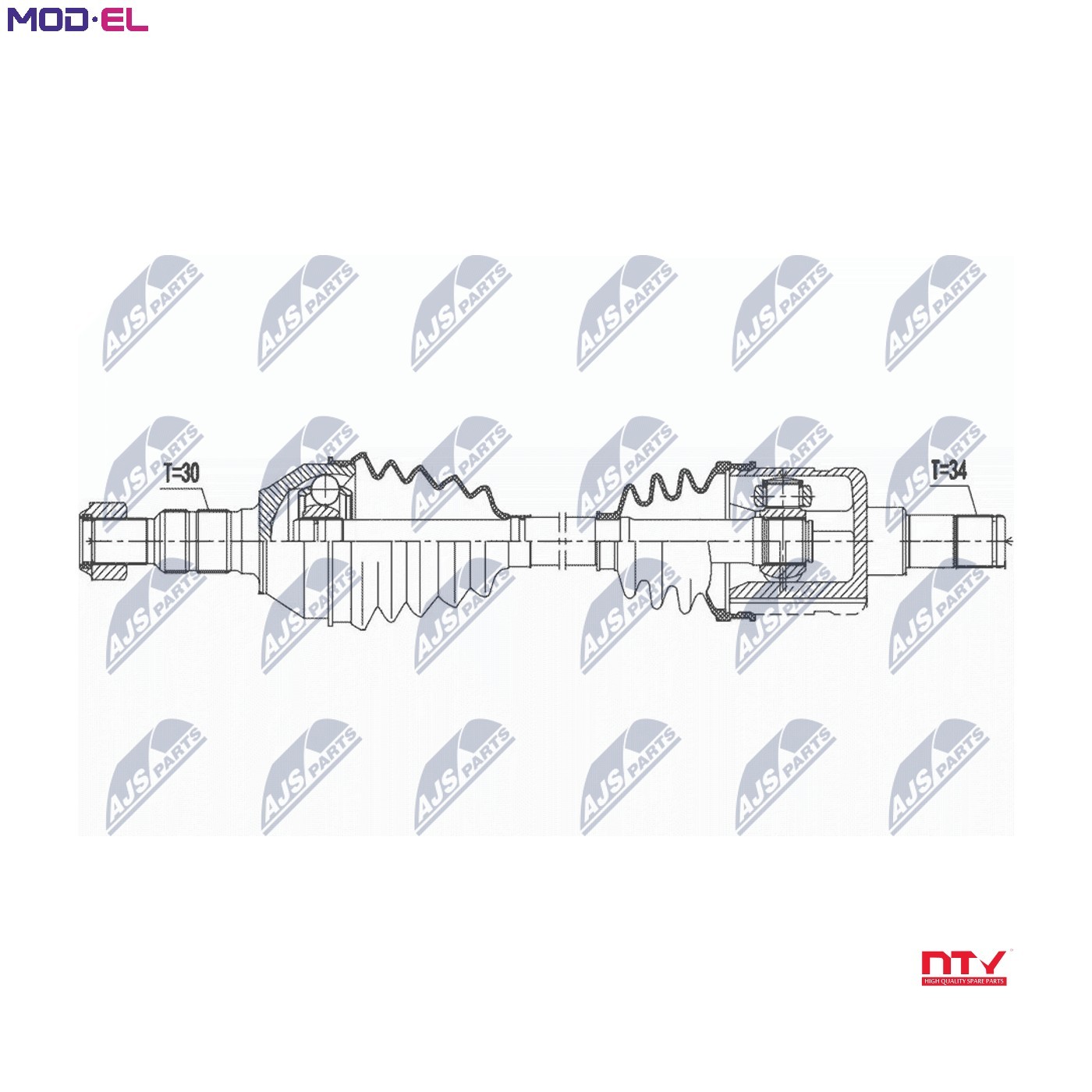 Nty Driveshaft For Opel Insignia 4X4 09-17 /Rear,Left - Image 8