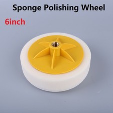 Mop Standard Polishing Sponge Heads Rinsed White And Orange 14MM Thread