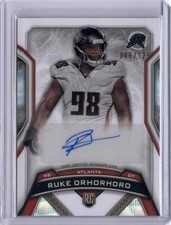 Ruke Orhorhoro #046/125 White Surge Rookie Auto 2024 Topps Resurgence