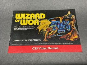Atari 2600 Wizard Of Wor  Game and Manual  Tested