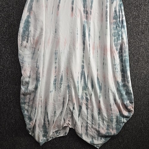 YFB Young Fabulous & Broke Maxi Tank Dress Small Racer Back Green Tie Dye Flowy - Picture 5 of 15
