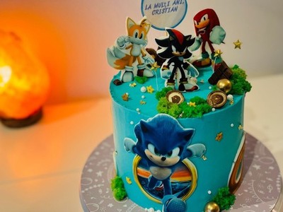 Sonic Essbar Party Fußball Tortenaufleger Torte Zuckermasse +TEXT
