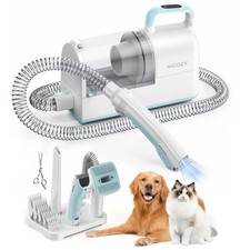 HiCOZY 6-in-1 Pet Grooming Vacuum, 50dB Quiet Dog Cat Vacuum 2L Dust Cup