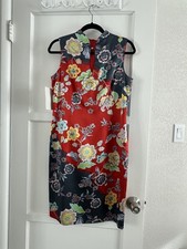 David Meister Silk Chinese Dress Rare To Find...