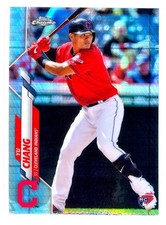 2020 Topps Chrome Yu Chang RC Prism Refractor #173 Rookie Card MLB SP Parallel