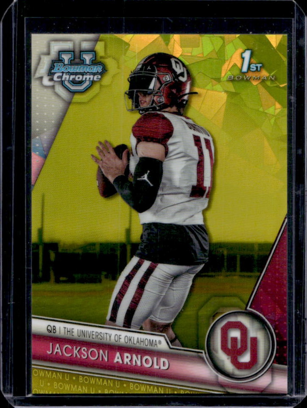 2023 Bowman Chrome U Sapphire Jackson Arnold Refractor Yellow #/75