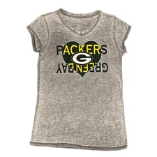 Green Bay Packers NFL Team Apparel T Shirt Junior’s  XL Graphic Tee Go Pack Love