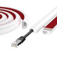 39" Cord Hider Wall, Self Adhesive Silicone Cord Covers for Wires On Wall, Cord