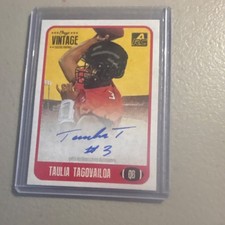 Onyx Vintage Taulia Tagovailoa Maryland Terrapins Autograph Rookie Card #CATT. rookie card picture