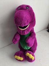 Vintage Barney The Dinosaur 13" Plush 1993 Lyons Group Purple Stuffed Animal