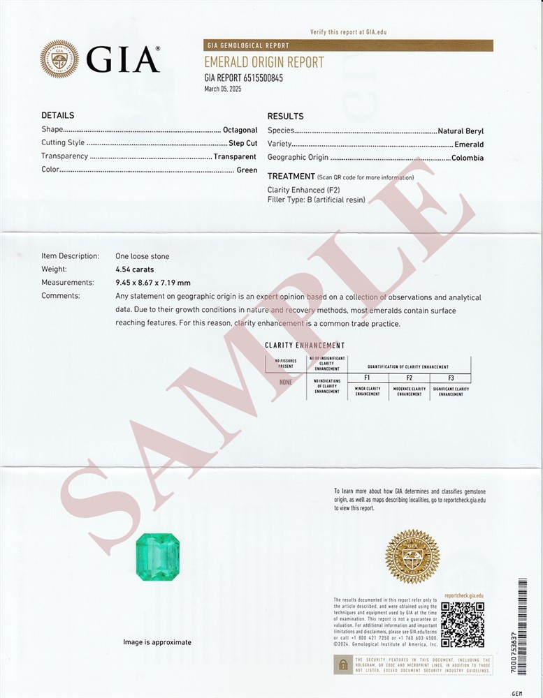 GIA | Gemological Institute of America Full Report + Origin (0.01-3.99ct/Pc)