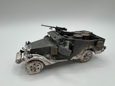 1:35 US M3A1 White Scout Car mit MG - pro built