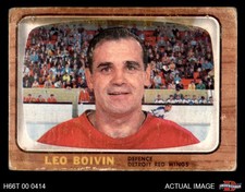 1966 Topps #50 Leo Boivin Red Wings HOF 1.5 - FAIR