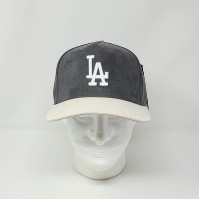 Los Angeles Dodgers Mitchell & Ness Pro Pinch A-Frame Snapback Hat Gray 2-Tone