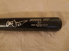 ELLIOT JOHNSON SIGNED GAME USED MAX BAT MLB AUTHENTICATED - TB RAYS  -VERY RARE!