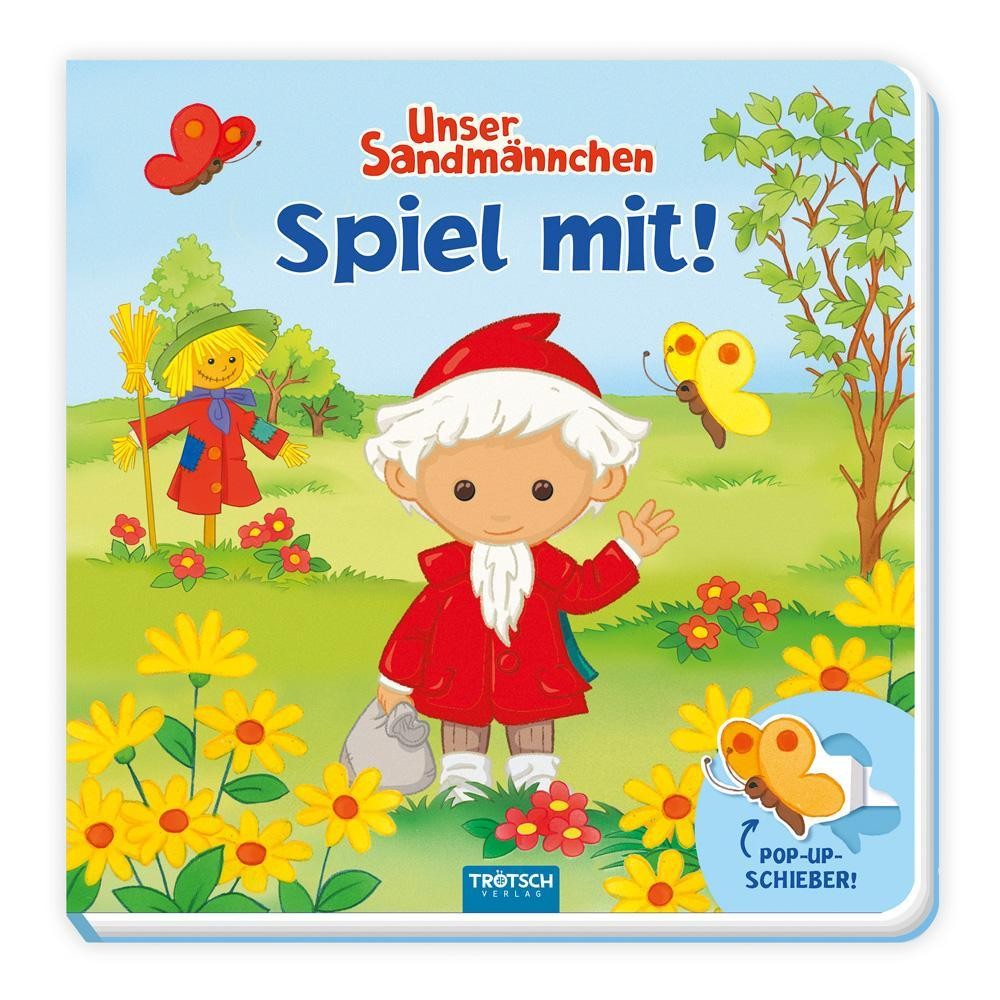 Trötsch Unser Sandmännchen Spiel mit Pappenbuch mit Pop-up-Schiebern Trötsch Ver