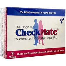 Check Mate Infidelity Test Kit - Rapid Semen 10 Count Pack of 1 , White