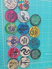 Lot Of Pogs 16 Vintage 90s 1994 World Pog Federation Slammer Whammers