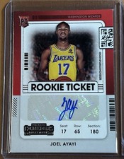 Panini 2021-22 Contenders Rookie Ticket Joel Ayayi Autograph #164 Wizards Lakers