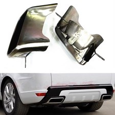 1 Pair Rear Exhaust Pipe Tips For Land Rover Range Rover Sport L494 13-18 Silver
