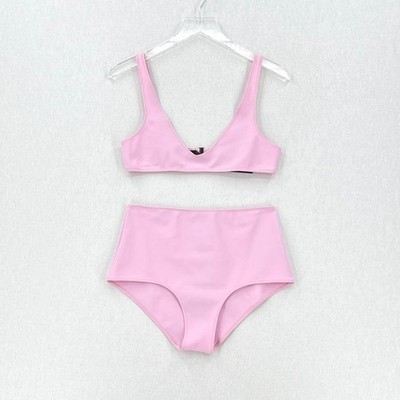 Rochelle Sara The Laeti Top Emily Bottom Bikini Set High Waist Pink Size 3