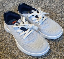 NWOB $120 Womens Size 6 Allbirds Tree Runner Go Running Shoes Grey & Navy Blue