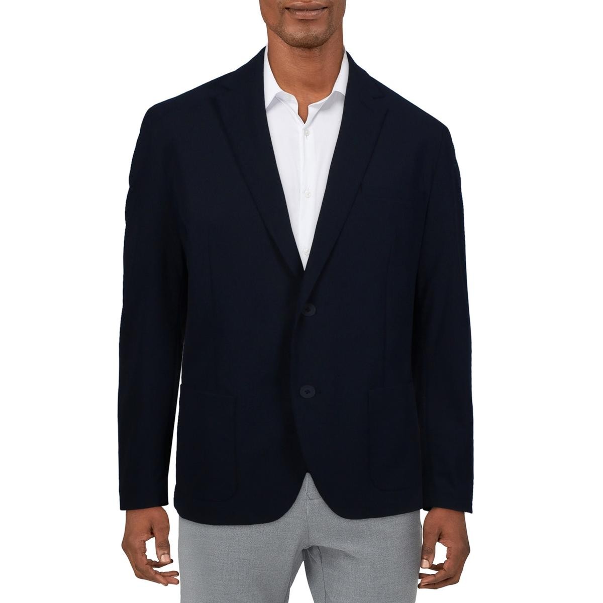 Мужской темно-синий нейлоновый блейзер на двух пуговицах Alfani L BHFO 3292 9090₽