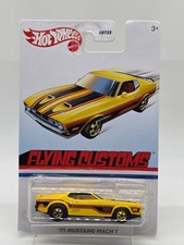 2021 Hot Wheels ’71 Mustang Mach 1 Flying Customs Yellow GRT22