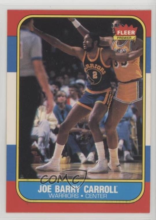 1986-87 Fleer Joe Barry Carroll #14 0u0o