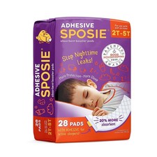 Sposie Diaper Booster Pads with Adhesive, fits Pull-Up-Style Diaper Sizes 2T-5T,