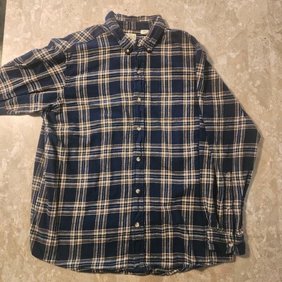 Red Head Brand Co. Plaid Flannel Button-Down Shirt Men's 2XL Blue Brown