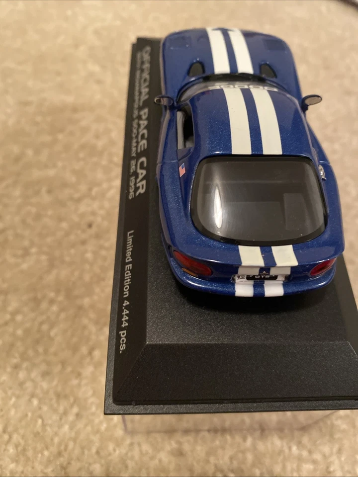 1996 Dodge Viper Indianapolis Official Pace Car Minichamps Limited in 1/43 - Image 3 of 3