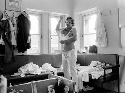 Ian Botham of England getting changed in the England dressing room- Old Photo