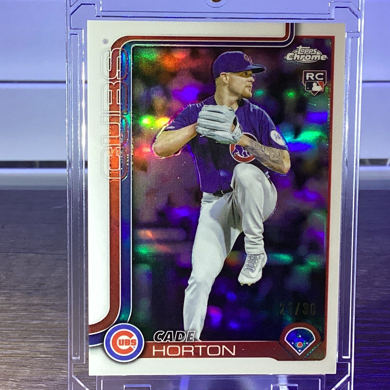 2025 Topps Chrome Update Series - Rookie Debut Cade Horton - White Refractor /30
