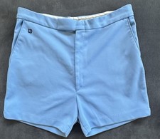 Vintage 1970s Wilson Tennis Shorts Light Blue Athletic Bottoms USA Made Size 40