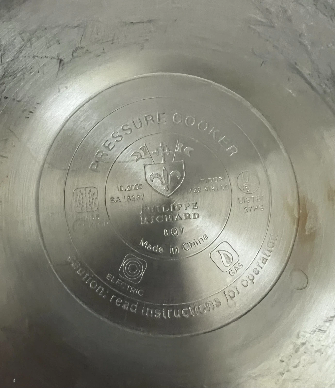 Philippe Richard 8 Quart Pressure Cooker GS