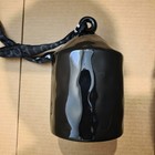 Kathy Diep Ceramic Halloween Bird House Glossy Black BEWARE Rae Dunn Style — photo 2