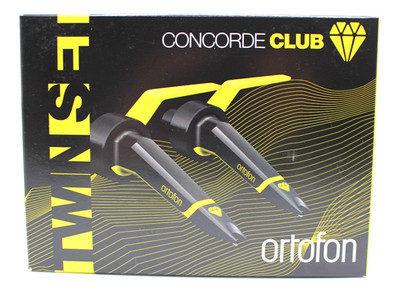 Ortofon Concorde MkII TWIN CLUB head shell integrated cartridge pair DJ Play JP