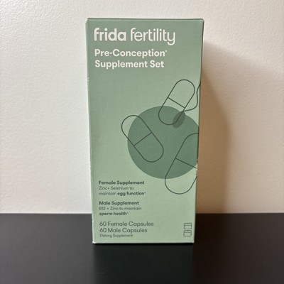 Frida Fertility Pre-Conception Supplements - 60 female & 60 male Capsules 