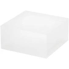 Plymor Frosted Acrylic Square Display Block, 2" H x 4" W x 4" D