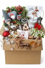 Überraschung Weihnachten 15 tlg Posten Deko Paket Weihnachtsdeko Wichtel XMAS